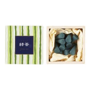 Nippon Kodo Kayuragi Cone <b>Incense</b> Made in Japan 12pcs Japanese <b>Incense</b> with Holder Multiple Scents <b>Sandalwood</b> Rose Jasmine Green - Product Image 3