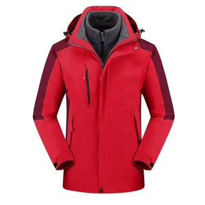 Veste de travail pour homme Econex Sports, imperméable, coupe-vent, à capuche, motif rayé, polyester, fermeture éclair, col montant, coupe régulière - Product Image 1