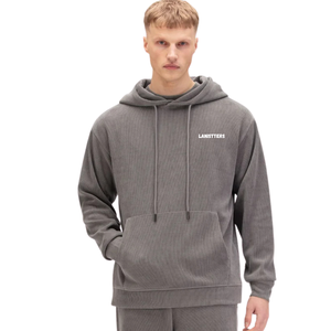 Conjunto Deportivo de 2 Piezas para Hombre, Sudadera con Capucha de Felpa Suave, Pantalones de Pierna Recta, Corte Holgado, Ropa Deportiva Casual Personalizada OEM - Product Image 4