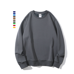 Sweat-shirt rond pour homme imprimé sur mesure, sweat-shirt à capuche brodé, sweat-shirt décontracté à design uni - Product Image 1