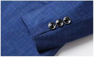 Trajes de Hombre Personalizables de Doble Botonadura, Antiarrugas, Casuales, Elegantes, para Negocios, Blazers Transpirables de Tela Tejida para Boda - Product Image 6