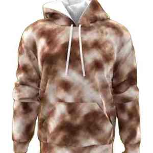 Sweat à capuche personnalisé coupe classique en molleton polyester-coton 300g avec logo frontal, séchage rapide, épaules tombantes, respirant, pour homme, saison hiver - Product Image 3