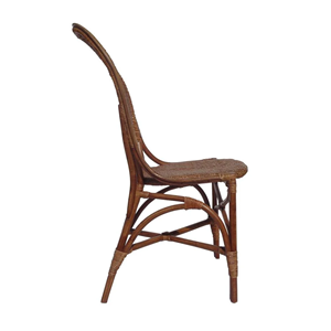 Chaise de salle à manger d'inspiration mid-century avec cannage naturel, finition rotin vintage pour la maison, la cuisine, la salle à manger, vente en gros depuis le Vietnam - Product Image 4