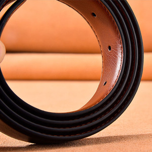 Cinturón Trenzado de Cuero Vacuno Genuino para Hombre con Hebilla de Aleación, Diseño de Hebilla Cuadrada Ajustable, 3.5cm de Ancho, para Uso Casual y Formal - Product Image 4