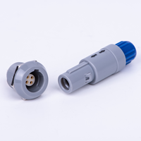Conector Push-Pull Compatible con la Serie P, Redondo, de Plástico, Pequeño, IP50, Resistente al Polvo, Conector 1P, PAG, PLG, PKG, PMG, PYG, PRG, PPG, PFG, PAH, PKH