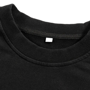 Camisetas de Felpa Francesa Negra para Hombre, Estilo Vintage, Corte Cuadrado, Personalizadas, Extra Grandes, Efecto Desgastado por el Sol, Corte Recortado - Product Image 4