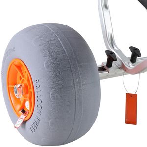 Heavy Duty 12FT Kayak Cart <b>Foldable</b> Canoe <b>Trolley</b> 6.69\" 17.32\" Tires Adjustable Width 350 Lb Weight Hand Cart <b>Trolleys</b> - Product Image 2