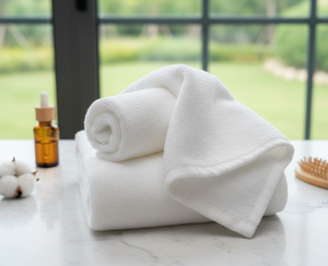 Serviettes de bain en coton 700 g/m² de haute qualité pour hôtels, couleur blanche personnalisée, grande taille, promotion usine, jetables - Product Image 1