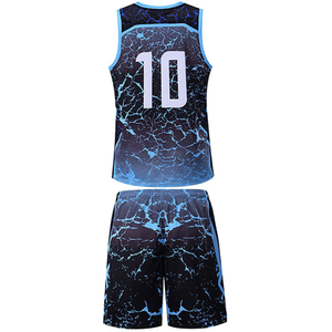 Ensemble de maillots de basket-ball sublimés personnalisés pour hommes, sans manches, col en V, uniforme respirant avec impression du numéro 10, toutes saisons - Product Image 2