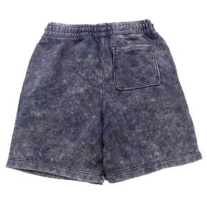 Active Movement Acid Wash Shorts For Men's Double Stitching Stretchable Breathable Professional Shorts For Men's - Product Image 2