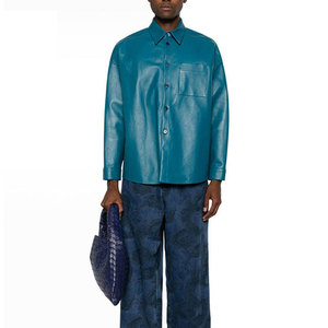 Camisa de Cuero Casual para Hombre, Material de Cuero Premium, Manga Larga, Diseño Cómodo y Elegante - Product Image 1