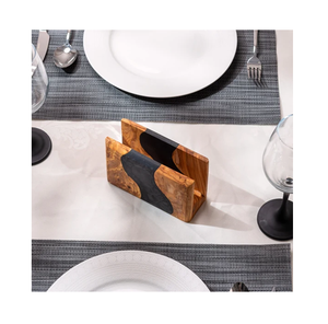 Eco-Friendly modern Design Wooden & Resin Napkin <b>Holder</b> <b>hand</b>-crafted Solid Wood Decorative Napkin <b>Holder</b> At Lowest Prices - Product Image 1