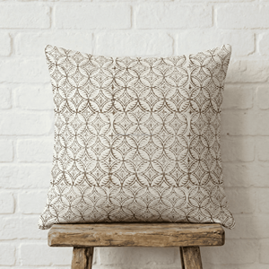 Soft Printed PillowSlip <b>Cover</b> with Handcrafted Floral Block Geometric Pattern Print <b>for</b> Rustic Living Spaces <b>Sofa</b> Chair Decor - Product Image 2