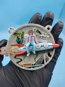 Colgante Iced Out para Hombre, Joyería que Brilla en la Oscuridad, Colgante Cohete Personalizado, Colgante Hip Hop, Colgante de Plata 925, Pasa la Prueba del Diamante - Product Image 5