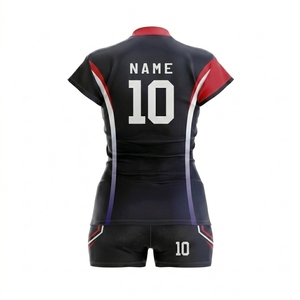 Custom Plus Size Unisex Sublimation Volleyball Uniforms with Front Printed Design 100% Polyester Best Quality Available - Product Image 3