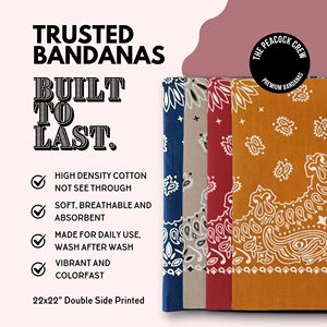 Pañuelo Cuadrado de Algodón Personalizable de Hysaf Apparels Co, con Diseños y Logotipos Impresos Digitalmente o por Serigrafía, Sin Pedido Mínimo - Product Image 4