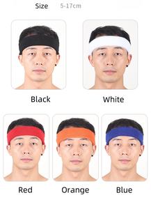 Elasticity Dry Thin Cotton Sports <b>Headband</b> <b>for</b> <b>Women</b>-Sweatband <b>for</b> Summer <b>Running</b> Yoga & Basketball & Cricket - Product Image 2