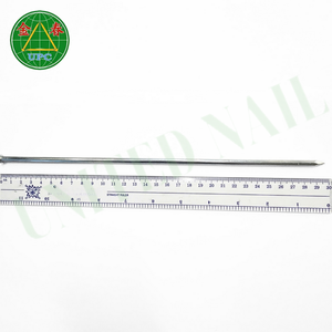 Clavos de Acero al Carbono de 11.6 Pulgadas con Vástago Liso, Clavos Comunes Galvanizados de Hierro Brillante a Granel para Muebles y Construcción - Product Image 2