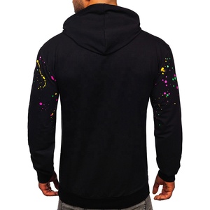 High Quality OEM <b>Plain</b> Heavyweight Fleece Logo Printed Cotton Oversize Custom Unisex <b>Hoodies</b> <b>Mens</b> <b>Plain</b> <b>Hoodies</b> - Product Image 3