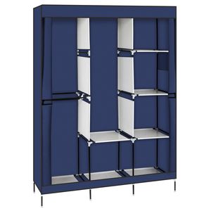 Armadio Portatile Navy RT da 71 Pollici con Appendiabiti e Scaffale per Organizzazione e Conservazione Vestiti - Product Image 1
