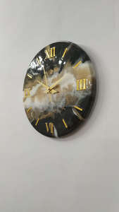 นาฬิกาแขวนผนังงานฝีมือเรซิ่นอีพ็อกซี่ ดีไซน์ทันสมัย งานศิลปะตกแต่งผนัง - Product Image 6