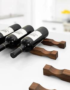 Estante de madera para vinos, clásico, adecuado para mostrador de bar, mesa, eventos, fiestas y clubes, organizador de exhibición, de la India. - Product Image 5