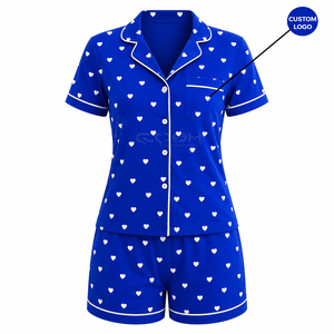 Ensemble de pyjama Cosh International Sisterhood Sorority, 2 pièces, manches courtes, vêtements de nuit doux et respirants, ensemble de vêtements de détente, logo personnalisé - Product Image 1