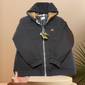Wholesale High Quality Classic Style Couple's Fashion Cross-Border Plus-Size Solid Zipper Hooded Embroidered Logo <b>Men's</b> Hoodie - Product Image 3