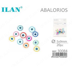 Ilan Abalorios Perline in argilla polimerica 5x9mm 20 pezzi per la creazione di gioielli artigianali - Product Image 1