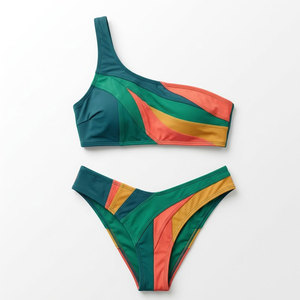Ensemble de maillots de bain pour femmes, fabrication pakistanaise, séchage rapide, respirant, entièrement personnalisable, faible MOQ, ensemble de bikinis pour femmes - Product Image 1
