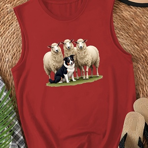 Chaleco casual para mujer Sheep and Border Collie - Product Image 2