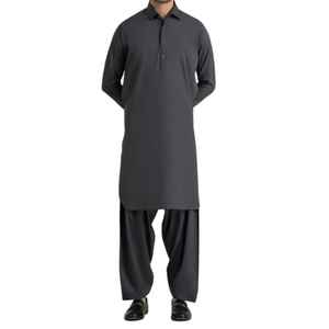 Últimos Trajes Tradicionales Pakistaníes de Shalwar Kameez Largos para Hombre, Transpirables, Casuales, para Fiestas y Bodas, Tallas Grandes, Venta al Por Mayor - Product Image 1