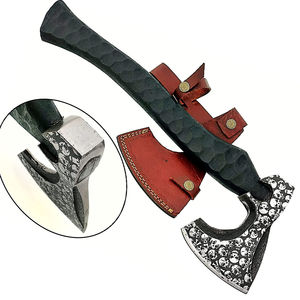 Burraq - Tomahawk Personalizado de 17 Pulgadas de Acero Inoxidable con Mango de Madera de Palisandro y Funda de Cuero, Hecho a Mano, Estilo Industrial, Regalo para el Día del Padre, Caza - Product Image 6