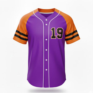 Maillot de baseball pour hommes, design sportif personnalisé, tissu respirant, parfait pour les entraînements, les matchs et les activités d'équipe - Product Image 4