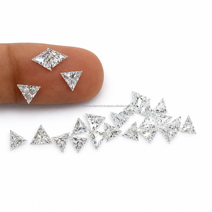 บริการทำเครื่องประดับเพชรแบบกำหนดเอง SHRAMAN DIAMOND เพชรทรงสามเหลี่ยมสังเคราะห์ HPHT/CVD ขนาด 0.75 กะรัต/ชิ้น คุณภาพ VS-Si สี DEF ระดับ Excellent - Product Image 2