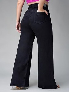 Women's <b>Boot</b> Cut Vintage Casual Denim Jeans-Eco-Friendly Washable Color Fade Proof Knee-Length Chic Office Wear - Product Image 2