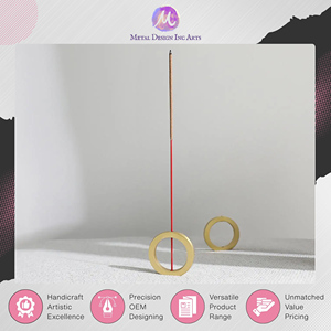 Fabricant indien de porte-encens en laiton de qualité fiable, de forme ronde, pour la décoration de table, à un prix exceptionnel - Product Image 3