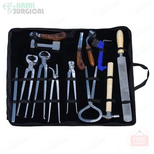 New Arrival of Farrier Hoof Kit with Bag Shoe <b>Puller</b> and Trimmer Tool Set HSH1041 CE Approved 1 Year Warranty by Hasni Surgical - Product Image 1
