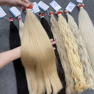 GRANDE COMMANDE : Extensions de cheveux humains en vrac, prix de gros direct usine du Vietnam, longueurs complètes de 6 à 32 pouces, diverses couleurs - Product Image 5