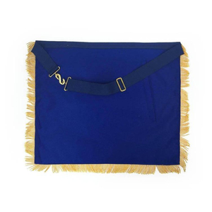 Tablier de Maître Maçon Premium, Brodé à la Main, Franges en Fil d'Or, Fabricant de Régalia Maçonniques - Product Image 2