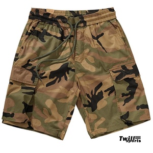 Shorts de basket-ball pour hommes TWILL SPORTS HIGH STREET, imprimé camouflage, polyester/coton, maille respirante, séchage rapide, athlétique, gym, entraînement, course à pied - Product Image 1