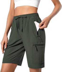 Shorts de survêtement pour femmes tendance, vente en gros, en coton respirant, pour la gym et le quotidien, taille élastique, logo et couleur personnalisables - Product Image 6