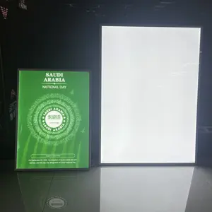 Caja de luz LED con marco a presión y menú de póster personalizado, caja de luz ultrafina led para exteriores publicitaria