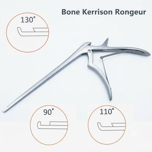Rongeur Vertebral de 290 mm, 3 mm de Ancho, 110 Grados, Instrumento Quirúrgico para Columna Vertebral, Herramienta Ortopédica Manual de Acero Inoxidable - Product Image 6