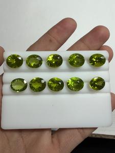 Peridoto Natural, Corte Ovalado, Piedras Sueltas de 10x12mm, Color Verde, Piedras a Juego, Certificado por Terceros, Lujo para la Fabricación de Joyas - Product Image 6