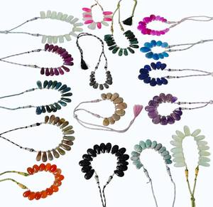 สร้อยคอช็อคเกอร์หินอาเกตธรรมชาติคุณภาพพรีเมียม สไตล์คริสเตียน รูปทรงหยดน้ำและหัวใจ ทำด้วยมือ สำหรับผู้หญิง แฟชั่นทันสมัย ประดับด้วยหินแท้ เหมาะสำหรับงานปาร์ตี้ - Product Image 2