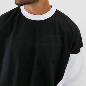 T-shirts décontractés pour hommes en coton 100% - Design tendance - Coupe ample - Couleur unie - Personnalisation de la couleur et du logo - Haute qualité - Product Image 3