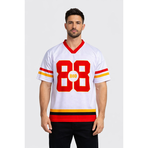 Conjunto de Camiseta y Pantalones Cortos de Fútbol Americano de Primera Calidad, Uniforme Deportivo Transpirable, Ropa de Equipo Personalizada para Entrenamientos y Partidos - Product Image 1