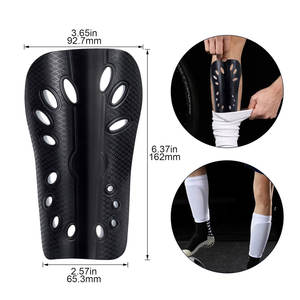 2 pares de espinilleras de fútbol para niños, mangas protectoras transpirables para juegos de fútbol para niños y niñas - Product Image 2