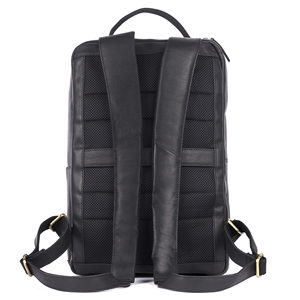 Wholesale Supply Leather <b>Backpack</b> for Men Durable School College Bag <b>with</b> Multiple <b>Compartments</b> and Laptop Sleeve For Sale - Product Image 2